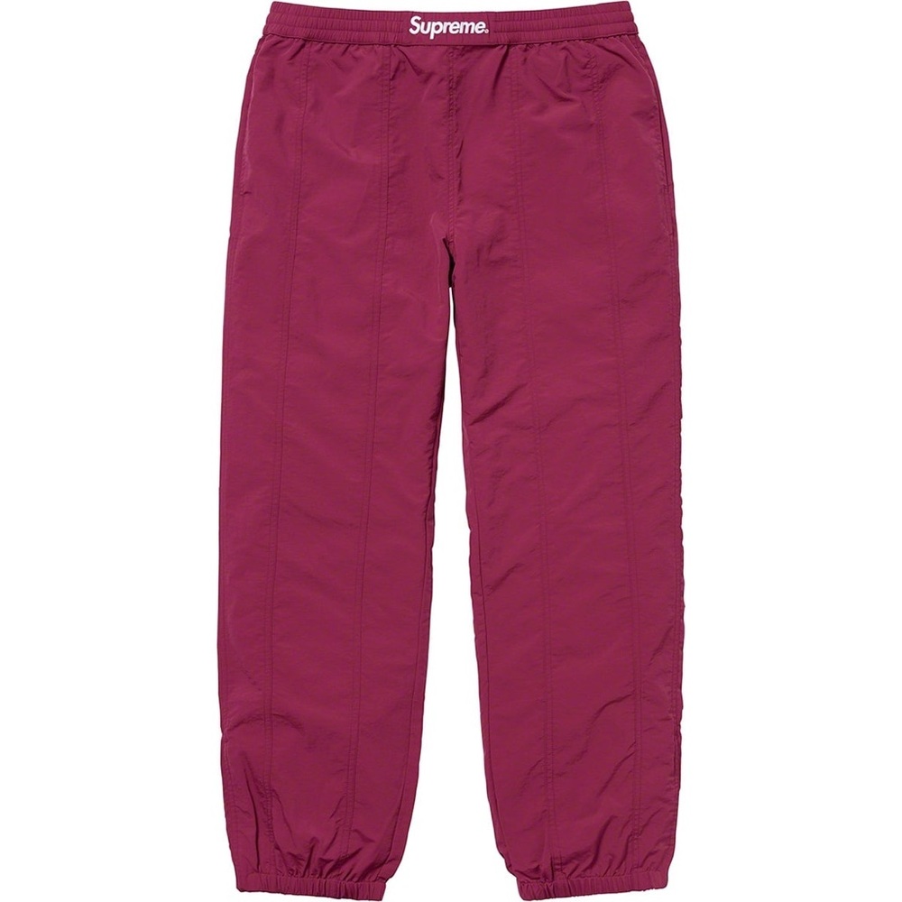 SUPREME Paneled Warm Up Pant Plum Size Small‎
